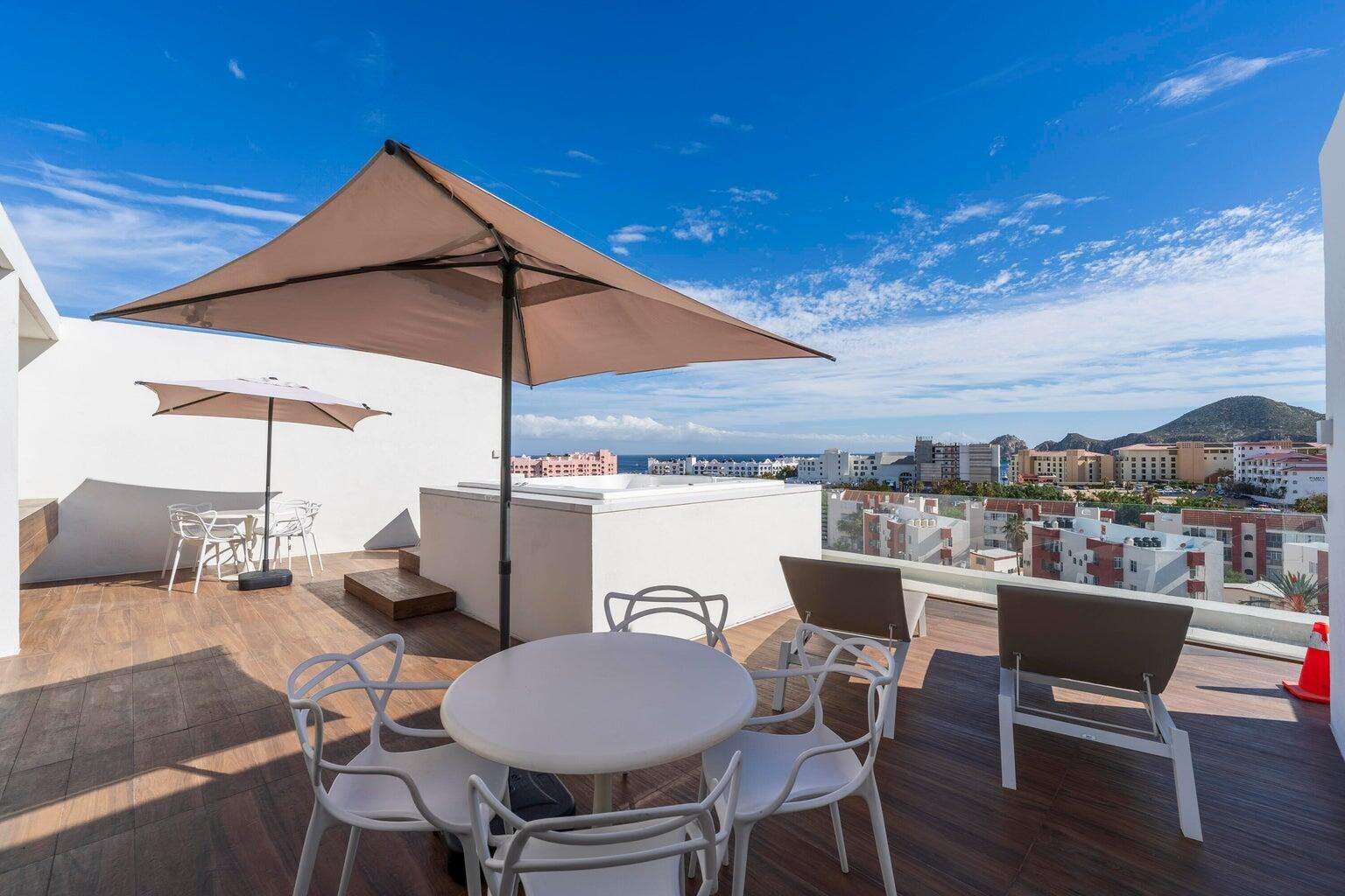 Los Cabos Marea Los Cabos Turnkey investment opportunity in the heart of Cabo San Lucas.This upgraded residence offers modern design, excellent walkability, and strong rental income potential--ideal for both investors and full-time living.Located just a 5-minute walk from Médano Beach and the Marina, you'll enjoy immediate access to Cabo's best restaurants, cafés, nightlife, and everyday conveniences--all within a vibrant, high-demand rental area.Marea residents enjoy premium amenities including a resort-style pool, fully equipped gym, rooftop lounges with ocean and city for sale