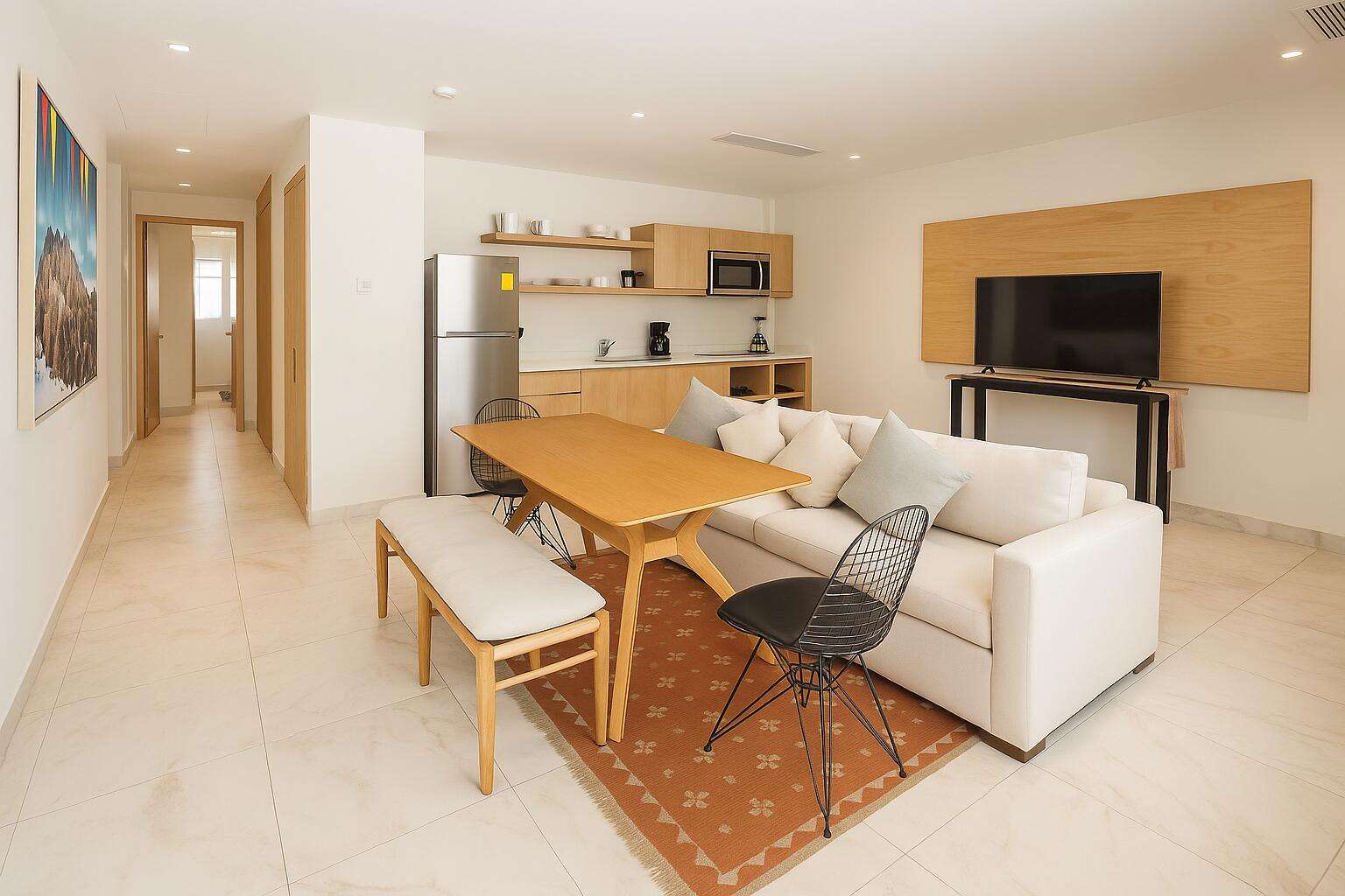 Los Cabos Cardinal Living Experience modern living in the heart of Cabo San Lucas at Cardinal Living. This stylish 1-bedroom, 1-bath condo offers the perfect blend of comfort and convenience, just minutes from the marina, restaurants, and downtown nightlife. Designed with modern finishes, it features an open kitchen and bright interiors that maximize space and natural light. Enjoy first-class amenities including a rooftop pool, fitness center, coworking area, 24/7 security, and underground parking. Whether for full-time living or as a rental investment, this condo delivers the ideal Cabo lifestyle. for sale