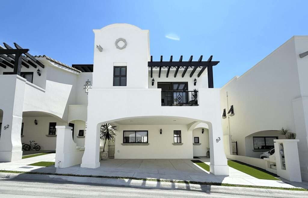 Los Cabos Cabo Del Mar Ecopark This Cabo del Sol Model (largest) situated in Cabo del Mar showcases a variety of premium upgrades. Featuring high-end stainless steel appliances, new flooring, enclosed garage and stylish Mexican contemporary accents, this home also includes a maid's quarters for added convenience. Its proximity to shopping and downtown Cabo makes it an ideal choice for those seeking a sophisticated lifestyle. Perfect for rooftop gatherings, the residence is just a stone's throw away from the community pool. For more information or to schedule a for sale