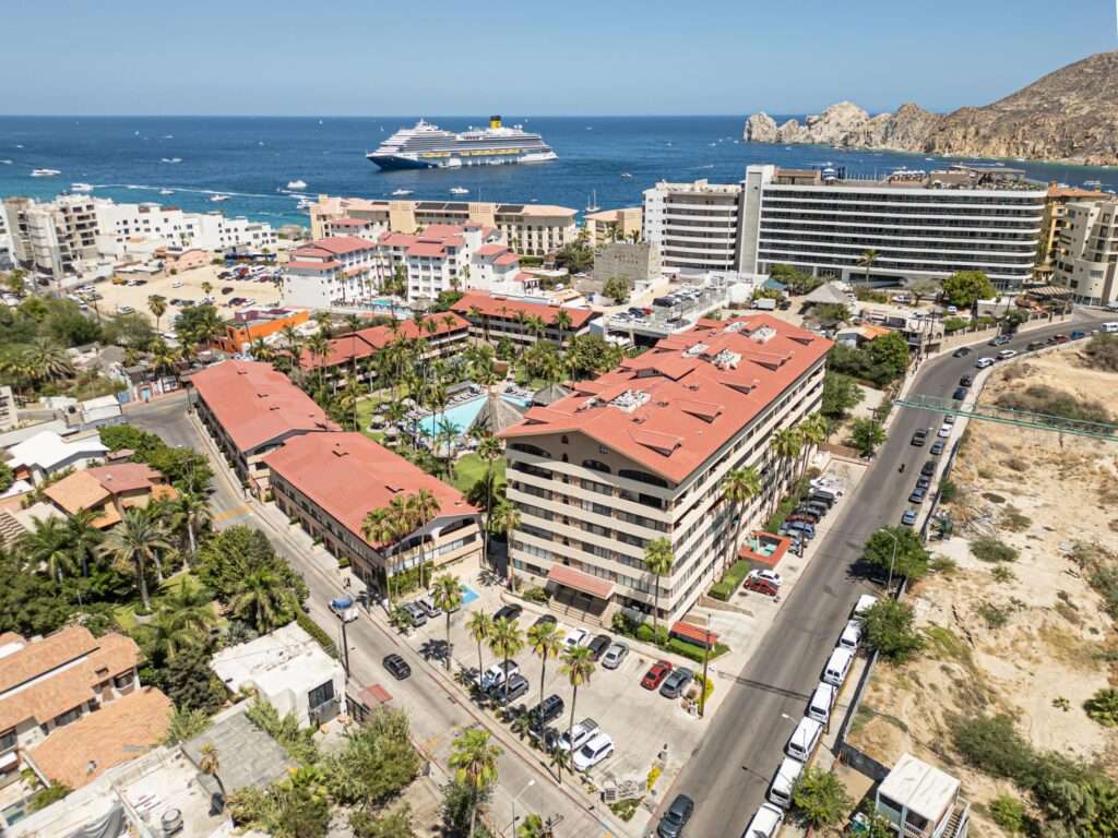Los Cabos Marina Sol This condo boasts one of the best locations, just one block from the most popular amenities, the famous Medano Beach, and only minutes' walk to the Marina and everything else.This large one bedroom unit features a modified balcony converted into an extra space for a single bed, a full kitchen, and a spacious open plan living/dining area. The condo comes fully furnished and completely turn-key, ready for immediate use or as a prime rental investment.Conveniently located just across from the elevator, the property also offers access to common areas that include a palapa, restaurant, and swim-up bar.Whether you're looking for an excellent ROI or simply a beautiful place to call home, this property is a perfect choice. – Marina Sol, Cabo San Lucas, Cabo San Lucas, BS