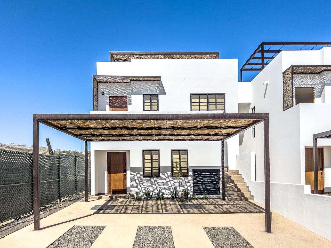 Los Cabos Rivieri Discover Paradise in Cabo San Lucas! Independent Duplex with 2 Bedrooms, 2 Bathrooms, and Backyard at Rivieri Pueblo Mediterráneo! Do you dream of living in a home that combines luxury, comfort, and a tranquil environment? Rivieri Pueblo Mediterráneo offers you the perfect opportunity to make it a reality. Come and discover our new fully independent duplex, located in the exclusive Área del Tezal in Cabo San Lucas, Baja California Sur. This contemporary Mediterranean-style property is ideal for those seeking an elegant and functional home in a secure, gated community. This duplex already includes a kitchen, carpentry, quartz bar, closet and air conditioners . Highlighted Features of the Duplex2 Spacious Bedrooms2 Full BathroomsShared Backyard, perfect for having a petKitchen with Fine Carpentry and elegant finishesClosets in Both Bedrooms for greater convenienceAir Conditioners, ensuring comfort in all seasonsGated and Secure Community, providing peace and privacyExceptional ServicesAt Rivieri Pueblo Mediterráneo, you will not only get a dream home but also access to a variety of amenities designed to enhance your quality of life:Beautiful Clubhouse for meetings and eventsSpectacular Pools for adults and childrenCozy Fire Pit for unforgettable nightsCommon Terrace to enjoy the incredible for sale
