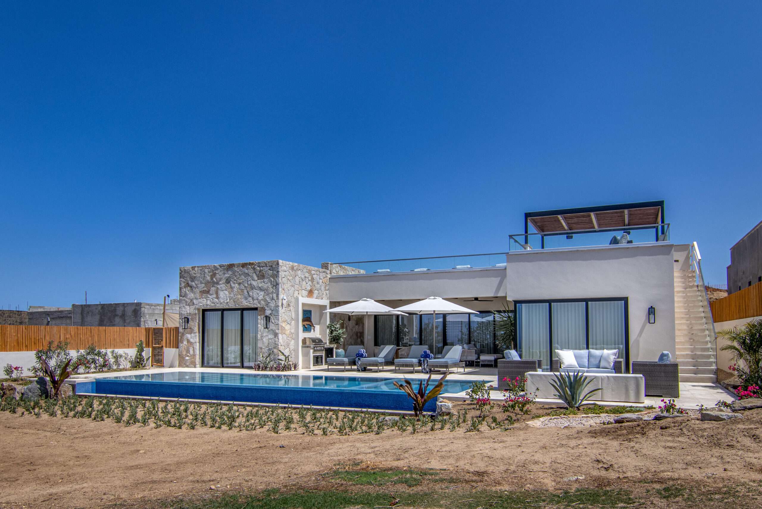 Los Cabos El Tule-Inland:General SAVVY INVESTOR'S DREAM -- BUILT WITH EXCEPTIONAL QUALITY & LIMITLESS POTENTIAL. A rare turnkey development opportunity distinguished by elite construction standards - a level of quality seldom found in Los Cabos. Offered as a complete 10-unit boutique project, it includes two fully finished, luxury turnkey residences showcasing the superior craftsmanship, premium materials, and structural durability that define this development. The remaining eight units are structurally prepared and ready to be completed according to the existing design or customized to match the buyer's vision. Blueprints are in early conceptual stage and can be modified to create a variety of high-value concepts, such as: Boutique hotel, Luxury branded residences, Wellness or medical retreat, Corporate retreat or co-living concept, Exclusive rental community.Located in the high-demand Corridor between Cabo San Lucas and San José del Cabo, the project benefits from exceptional visibility, strong rental demand, and – 2-C Cerro del Vigia, Cabo San Lucas, BS
