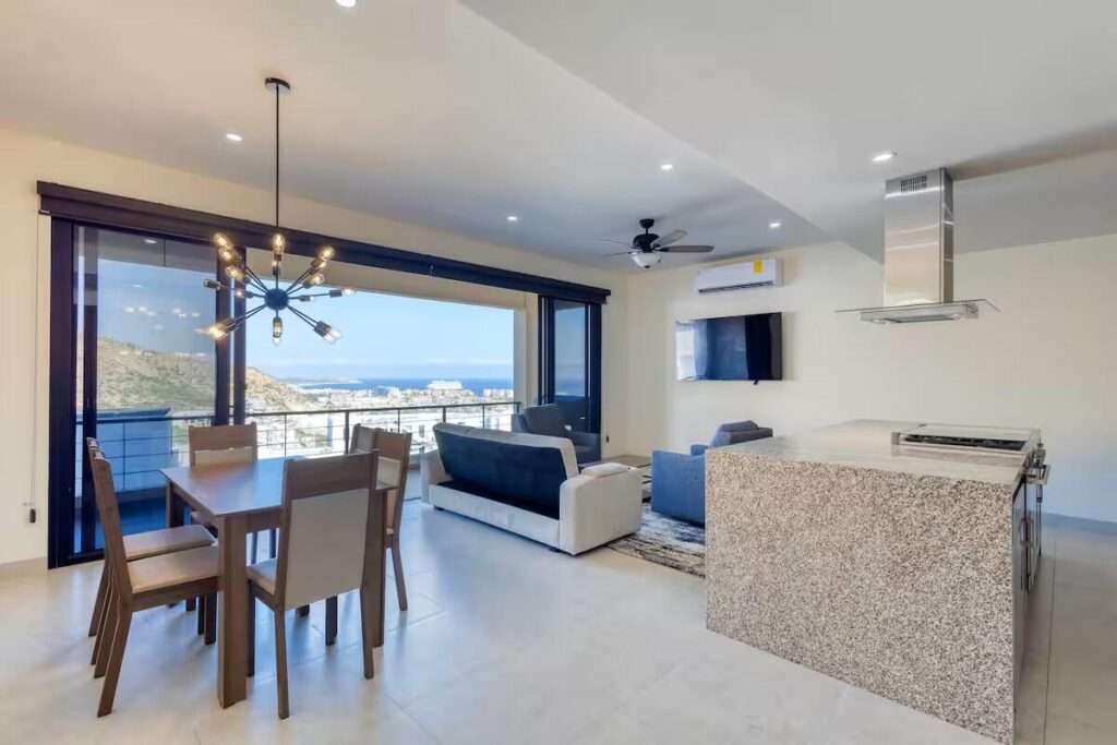 Los Cabos Centro Rare opportunity to own a fully furnished 2 bedroom, 2 bathroom condo in a four plex, a property type rarely available in Cabo San Lucas. Ideally located just a 5 minute walk to downtown, the marina, restaurants, shopping, and nearby beaches. This well maintained residence offers a unique boutique style living experience, providing privacy and charm unlike larger condominium developments. With excellent rental income potential, it is perfect as a vacation home, full time residence, or investment property. One of four individual units available for purchase separately, or all four units can be acquired together for a rare multi unit investment opportunity. Motivated – Vista Vela 3, Cabo Corridor, BS